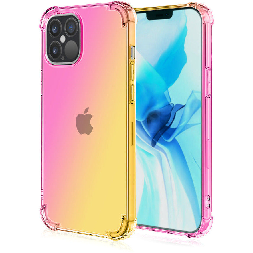 Quadrangle Drop Proof Schutzhülle mit Farbverlauf für iPhone 12 – Stoßfest & Stylisch