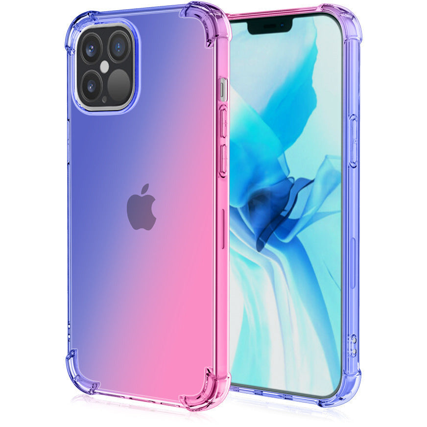 Quadrangle Drop Proof Schutzhülle mit Farbverlauf für iPhone 12 – Stoßfest & Stylisch