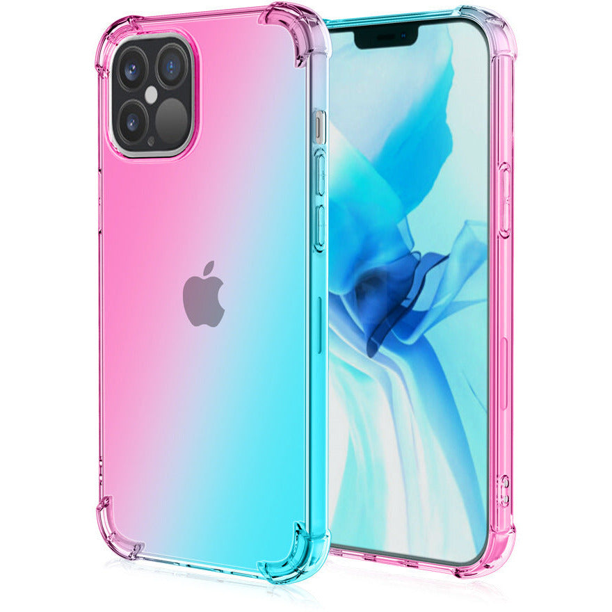 Quadrangle Drop Proof Schutzhülle mit Farbverlauf für iPhone 12 – Stoßfest & Stylisch