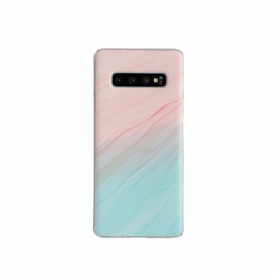 "Gradient Frosted Korallen Marmor Muster Handyhülle - Einfache Weiche Schutzhülle für Samsung"