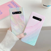 "Gradient Frosted Korallen Marmor Muster Handyhülle - Einfache Weiche Schutzhülle für Samsung"