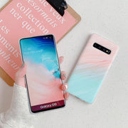 "Gradient Frosted Korallen Marmor Muster Handyhülle - Einfache Weiche Schutzhülle für Samsung"