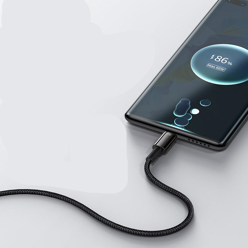"Baseus USB-C Kabel 5A 6A 66W: Schnellladefunktion, Langlebig und Zuverlässig für Android-Geräte"