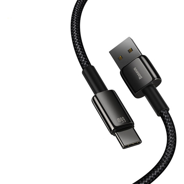 "Baseus USB-C Kabel 5A 6A 66W: Schnellladefunktion, Langlebig und Zuverlässig für Android-Geräte"