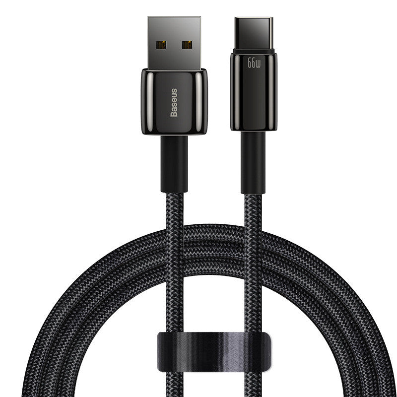 "Baseus USB-C Kabel 5A 6A 66W: Schnellladefunktion, Langlebig und Zuverlässig für Android-Geräte"