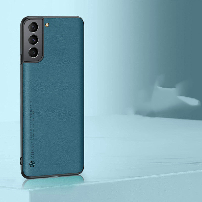 "Luxus PU-Leder Handyhülle, Rückseitenschutz für Samsung S21 Serie, Industriedesign-Patent"