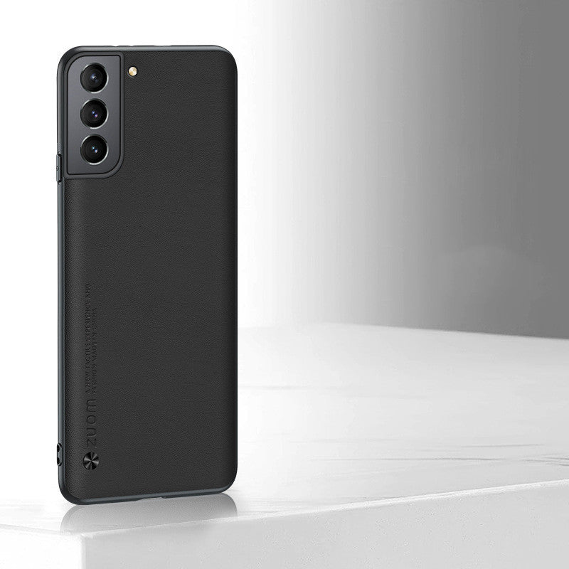 "Luxus PU-Leder Handyhülle, Rückseitenschutz für Samsung S21 Serie, Industriedesign-Patent"