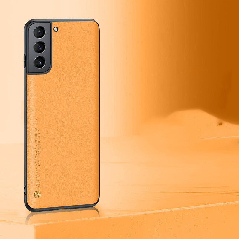 "Luxus PU-Leder Handyhülle, Rückseitenschutz für Samsung S21 Serie, Industriedesign-Patent"