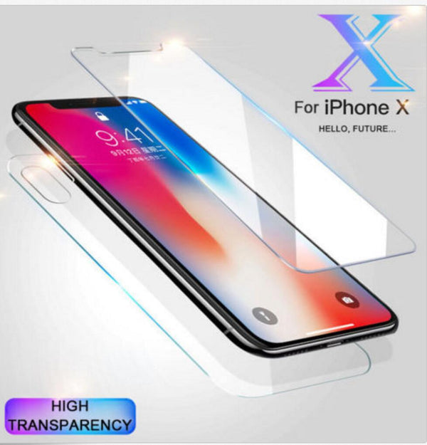 "Premium Gehärtetem Glas Bildschirmschutz, Kompatibel mit iPhone 11/12 und Ältere Modelle - HD Klarheit, Front & Rückseite"