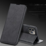 Elegante Anti-Drop Leder Flip-Case Schutzhülle für Apple 12