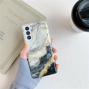 "Schützende Soft-Shell Handyhülle mit Marmor-Elektroplattierung, TPU Material, Einfacher Stil"