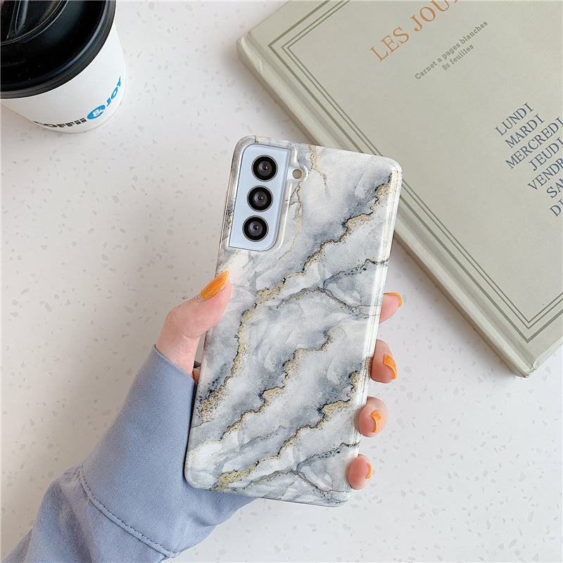 "Schützende Soft-Shell Handyhülle mit Marmor-Elektroplattierung, TPU Material, Einfacher Stil"