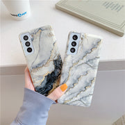 "Schützende Soft-Shell Handyhülle mit Marmor-Elektroplattierung, TPU Material, Einfacher Stil"