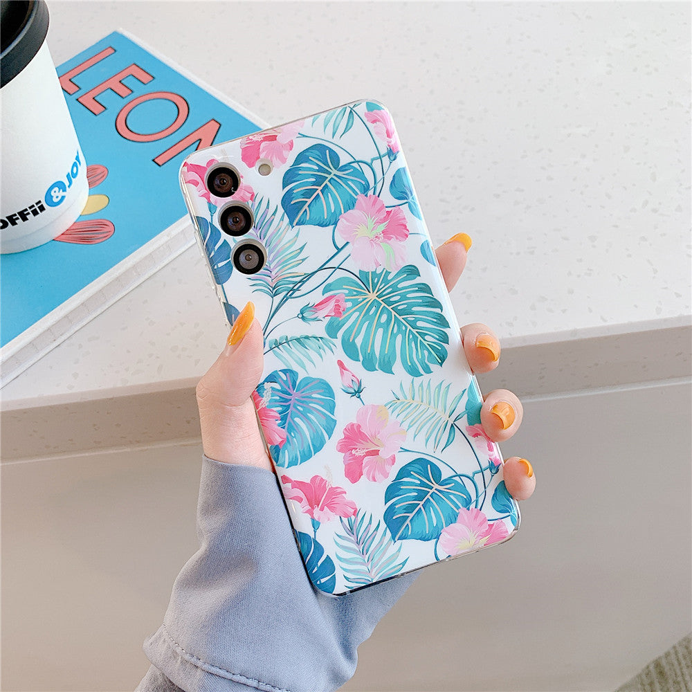 "Blumen Laser Handyhülle - Schützende TPU Rückseite für Apple & Samsung Modelle"