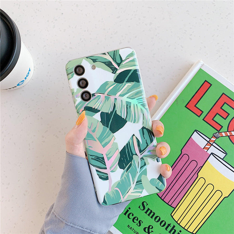 "Blumen Laser Handyhülle - Schützende TPU Rückseite für Apple & Samsung Modelle"