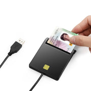 "DM-HC65 USB Smart Card Reader - Universalles Lesegerät für Bank-, SIM- und ID-Karten, Unterstützt Windows & Mac"