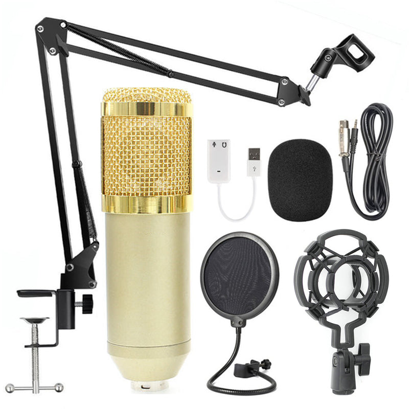 "BM-800 Profi Mikrofonständer Set mit Super Shock Membran & Hochtemperatur-Sprüh-Technologie"