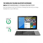 "Hochleistungs-Faltbare Bluetooth Tastatur - Wiederaufladbar, Langlebig, 15m Reichweite"