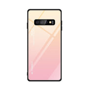 "Schlichte Gradienten Glas Handyhülle - Rückseite Schutz für Samsung, TPU + Gehärtetes Glas"