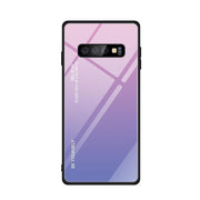 "Schlichte Gradienten Glas Handyhülle - Rückseite Schutz für Samsung, TPU + Gehärtetes Glas"
