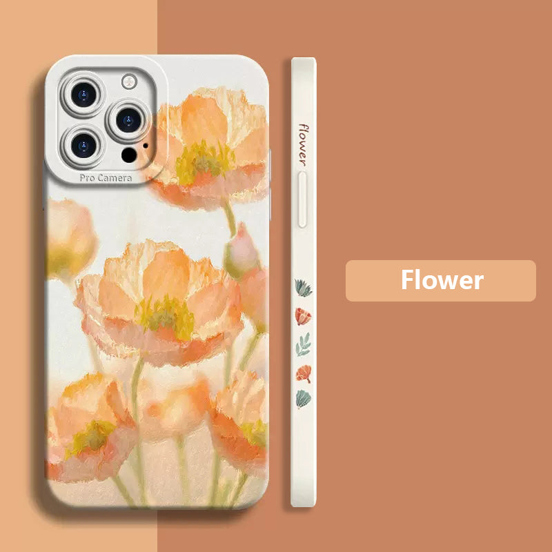 "Schutzvolle Acryl Handyhülle mit Pfingstrose Ölgemälde Design für Samsung"