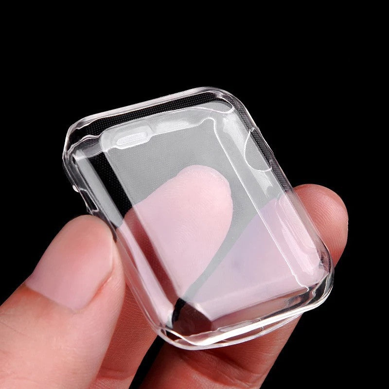 "Apple Watch Schutzgehäuse, Vollständig Transparent TPU, Kratzfest, Stoßfest - Kompatibel mit 2. und 3. Generation"
