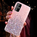 "Samsung Handyhülle aus Silikagel mit Rosa Sternverlauf - Rückabdeckung im Europäischen und Amerikanischen Stil"