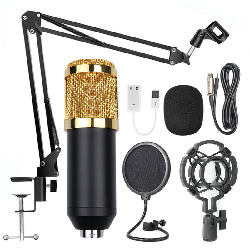"BM-800 Profi Mikrofonständer Set mit Super Shock Membran & Hochtemperatur-Sprüh-Technologie"