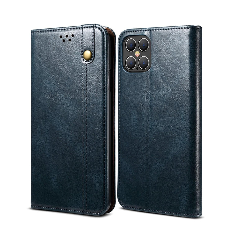 Elegante Leder-Handytasche mit Kartenfach für iPhone & Samsung