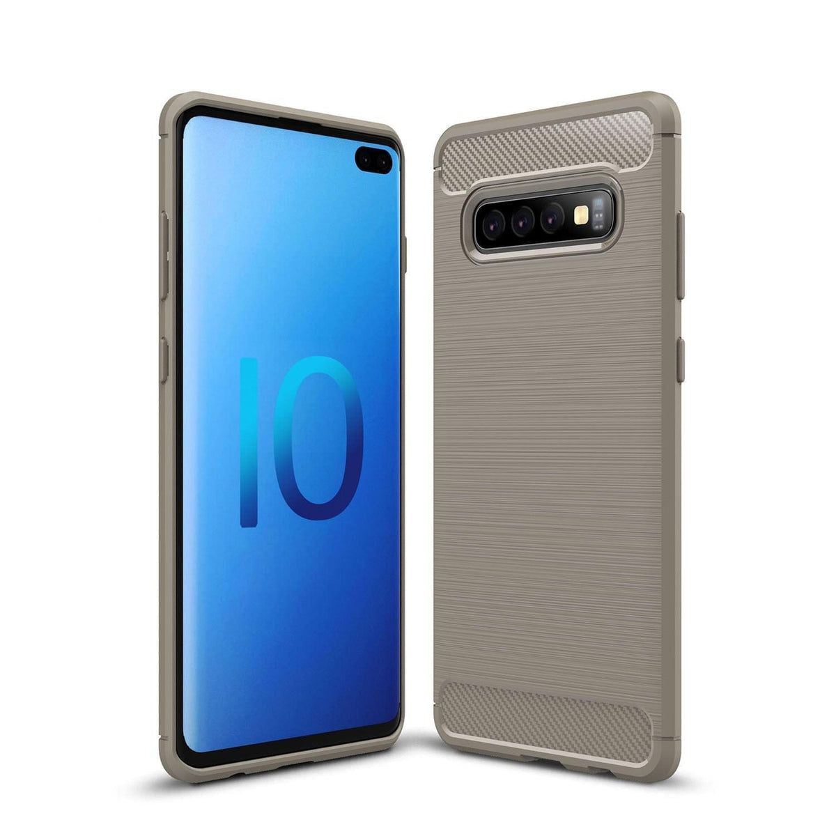 "Carbonfaser Gebürstetes Korn TPU Telefonhülle - Robuster Schutz für Samsung Modelle"