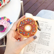 "Silikon Donut Design Hülle für Apple AirPods Pro - Umweltfreundlich, Stoßfest, Schmutzabweisend mit Staubstecker"