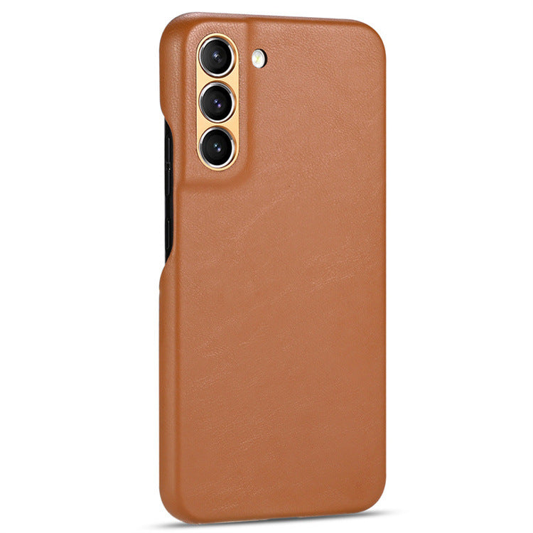 "Luxus Lammleder Handyhülle in Unifarbe, Kratzfest, Kompatibel mit iPhone Modellen - S23, S23plus, S23Ultra"