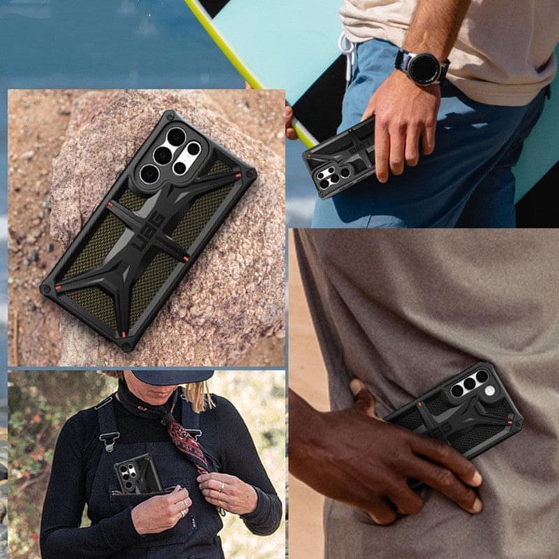 "Robuste Militär Handyhülle Anti-Fall für Samsung S 22 - Solide Farbe, TPU+PC Material, Rückabdeckungsstil"