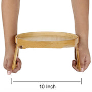 "Praktischer Holz Sofa Armlehnen-Tablett-Tisch: Clip-On TV Snack Schale für Fernbedienung und Kaffee - Modernes & einfaches Design"