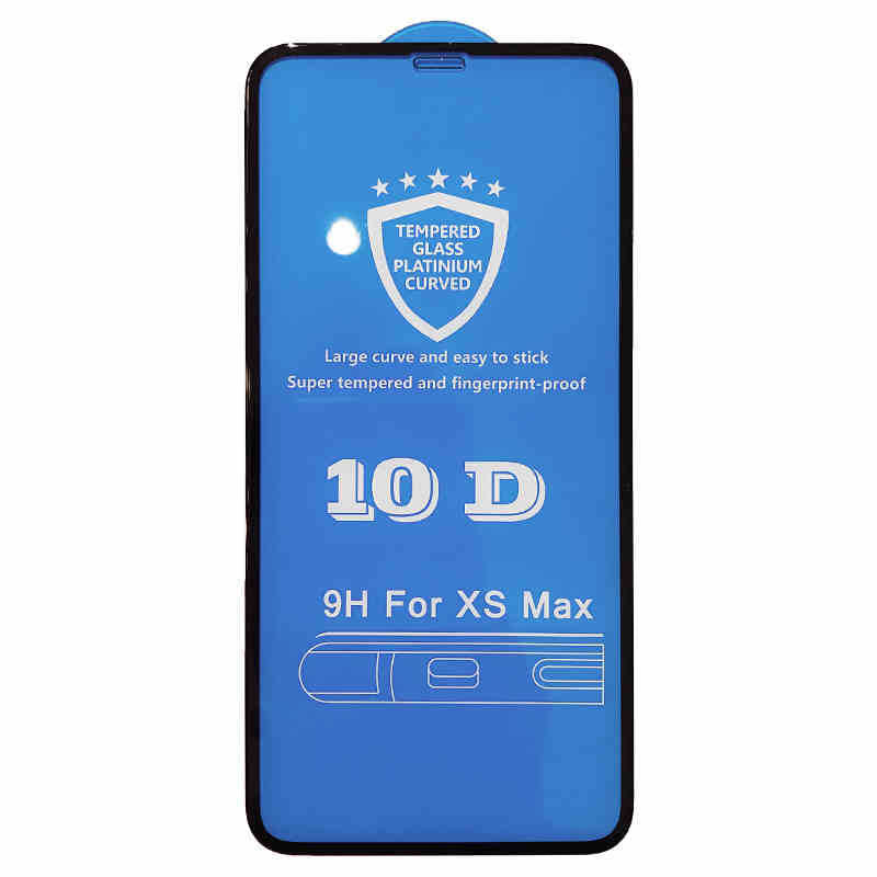 "Premium gehärtetes Glas Handy Schutzfilm - Kratzfest, Anti-Reflex, Anti-Fingerabdruck - Kompatibel mit iPhone Modellen - 10D Schwarz & Weiß"