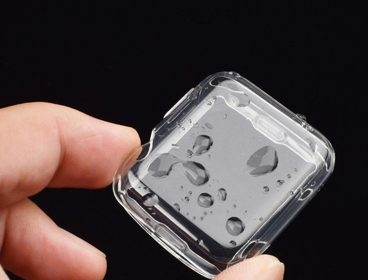 "Apple Watch Schutzgehäuse, Vollständig Transparent TPU, Kratzfest, Stoßfest - Kompatibel mit 2. und 3. Generation"