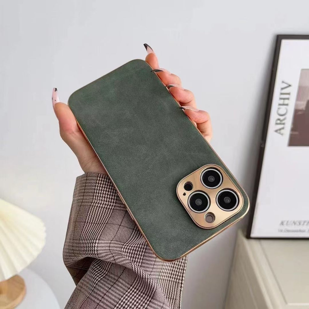 Fashion Personality Sheepskin Anti-drop Mobile Phone Case