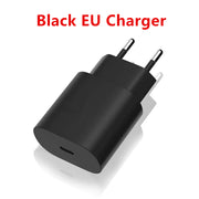 "Schnellladegerät 25W/45W PD mit EU/US-Standard, Reiseladegerät, USB-Schnittstelle, inkl. Type-C-Datenkabel"