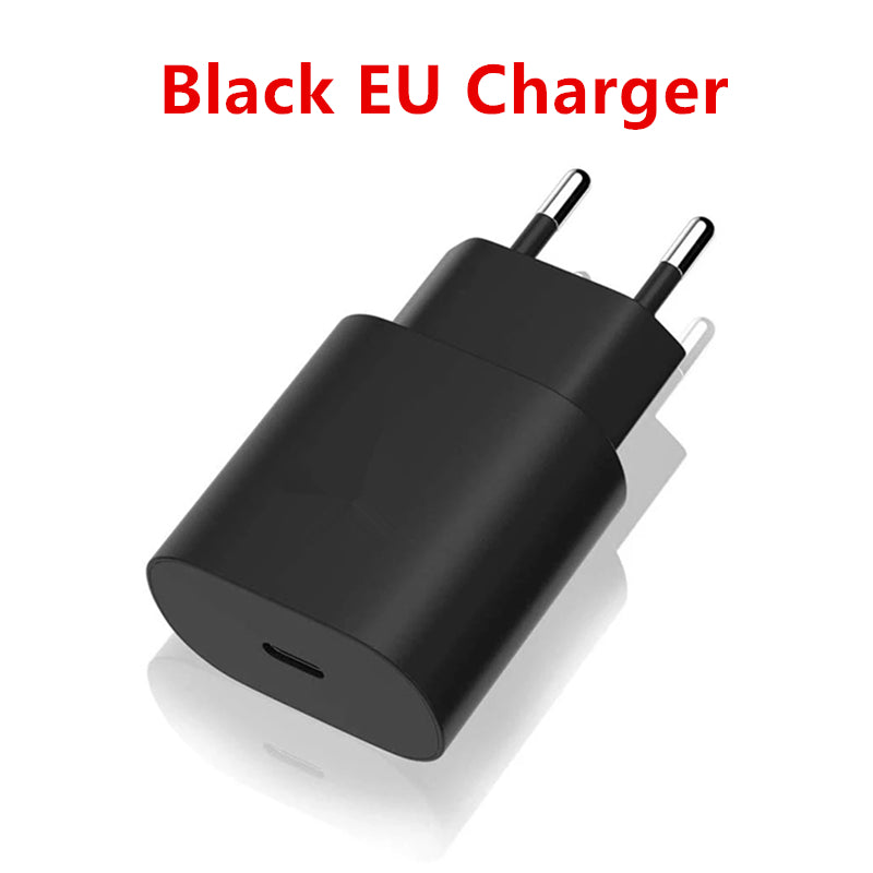 "Schnellladegerät 25W/45W PD mit EU/US-Standard, Reiseladegerät, USB-Schnittstelle, inkl. Type-C-Datenkabel"