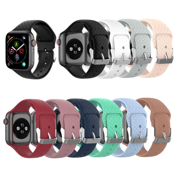 "Premium Silikonarmband mit 3D-Muster für Apple Smartwatch