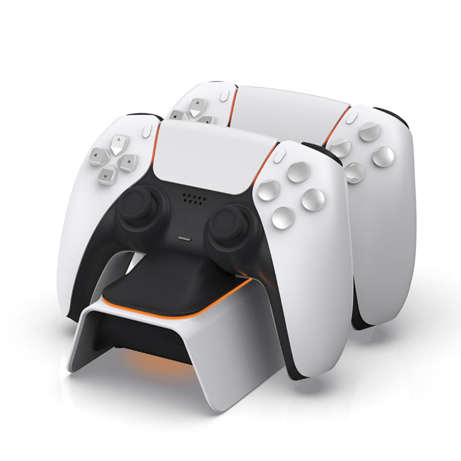 "PS5 Dual-Ladegerät für Gamepads - Kabelloses, Hochwertiges ABS-Material, Für Einsteiger bis Hardcore-Level"