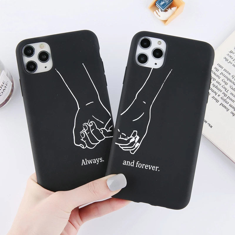 "Immer und Ewig iPhone Hülle - Europäisch-Amerikanischer Stil, Kompatibel mit iPhone 12 und 11, Silikon Schutzgehäuse"