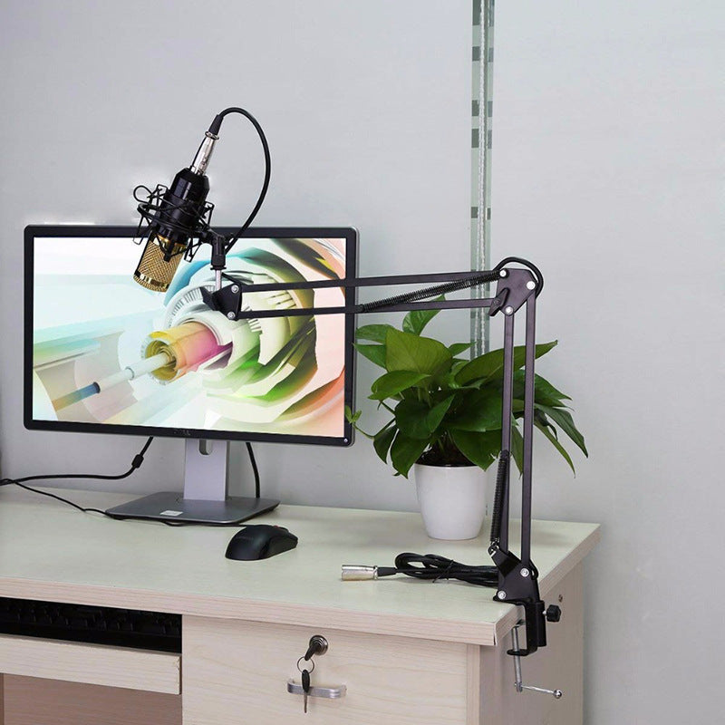 "BM-800 Profi Mikrofonständer Set mit Super Shock Membran & Hochtemperatur-Sprüh-Technologie"
