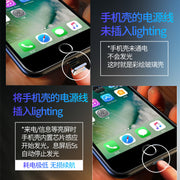 "Leuchtende Handyhülle für iPhone 11 Pro, XS Max, XR & 13: Sprachgesteuertes Farblicht, Gehärtetes Glas, Verschiedene Farben & Muster"