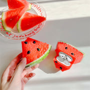 "Lustige Wassermelone Silikon Schutzhülle, Kompatibel mit Apple AirPods Pro und Huawei Generation 3/4"