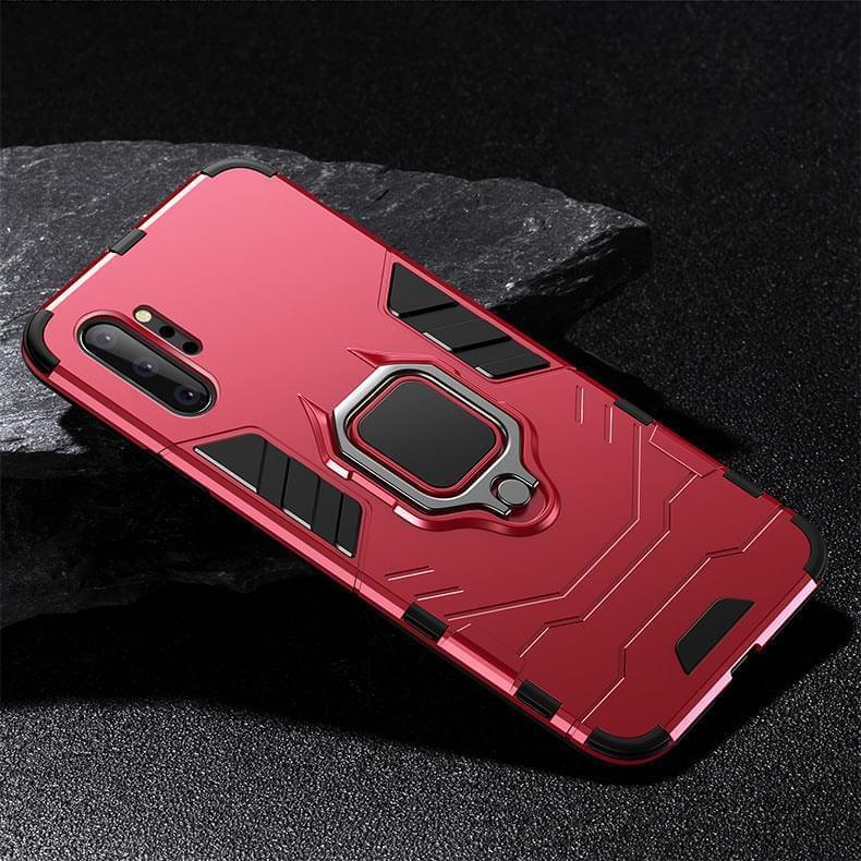 "Stilvolle Iron Man Magnetische Handyhülle aus PC+Metall für Samsung - Einfarbig, Injektionsverfahren"