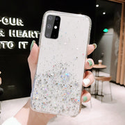 "Samsung Handyhülle aus Silikagel mit Rosa Sternverlauf - Rückabdeckung im Europäischen und Amerikanischen Stil"