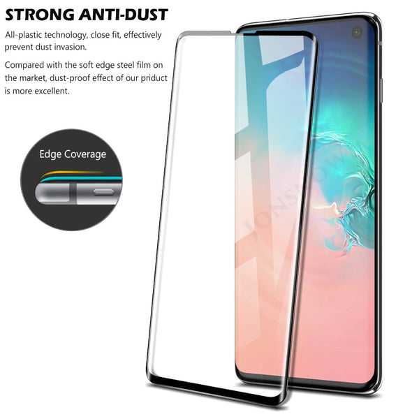 "3D Gehärtetes Glas für Samsung - Anti-Kratz & Anti-Drop, Vollständige Abdeckung, 9H Härte, Inklusive Reinigungstuch und Staubkleber"
