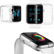 "Apple Watch Schutzgehäuse, Vollständig Transparent TPU, Kratzfest, Stoßfest - Kompatibel mit 2. und 3. Generation"