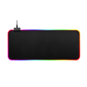 "XXL Gaming Mauspad mit LED Beleuchtung, USB Betrieb, Rutschfestem Gummiuntergrund und Präziser Mikrofaser Oberfläche - 800x300x4mm"
